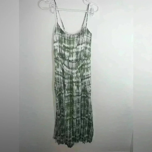 Vince Tie Dye Ruched Cami Midi Dress xxs - Picture 5 of 15